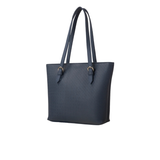 Navy Textured Tote Bag