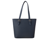 Navy Textured Tote Bag