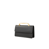 Black Structured Shoulder Handbag
