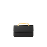 Black Structured Shoulder Handbag