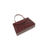 Maroon Textured Flap Handbag