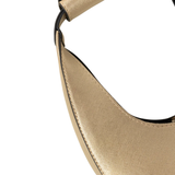 Metallic Gold Crescent Handbag
