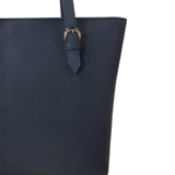 Navy Textured Tote Bag