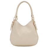 Faux Leather Medium Hobo Bag