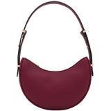 Small Crescent Smooth PU Leather Underarm Shoulder Bag
