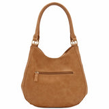 Faux Leather Medium Hobo Bag