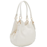Faux Leather Medium Hobo Bag