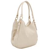Faux Leather Medium Hobo Bag