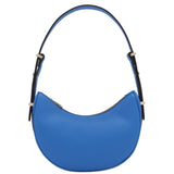 Small Crescent Smooth PU Leather Underarm Shoulder Bag