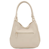 Faux Leather Medium Hobo Bag