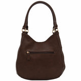 Faux Leather Medium Hobo Bag