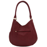 Faux Leather Medium Hobo Bag