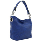 Hobo Shoulder Bag with Big Snap Hook Hardware