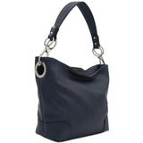 Hobo Shoulder Bag with Big Snap Hook Hardware