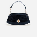 Bamboo Croc Shoulder Bag