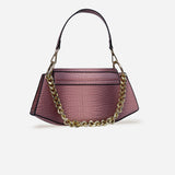 Bamboo Croc Shoulder Bag
