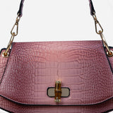 Bamboo Croc Shoulder Bag