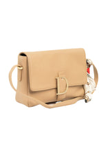 Beige Buckled Handbag -