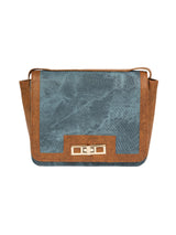 Blue & Dark Orange Classic Handbag -