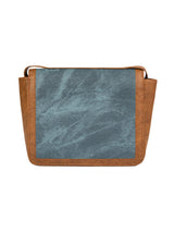 Blue & Dark Orange Classic Handbag -