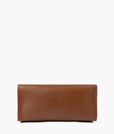 Brown multi compartment satchel bag