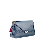 Dark Blue Vee Crossbody