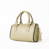 Beige Drum Tote Bag