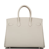 Hermes Birkin 35 Gris Perle Togo Palladium Hardware