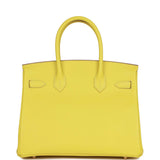 Hermes Birkin 30 Lime Epsom Gold Hardware