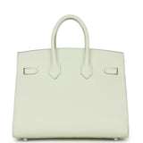 Hermes Birkin Sellier 25 Vert Fizz Epsom Palladium Hardware