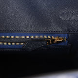Hermes Birkin 25 Bleu Saphir Alligator Matte with Gold Hardware