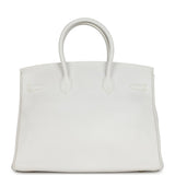 Hermes Birkin 35 White Epsom Gold Hardware