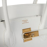 Hermes Birkin 35 White Epsom Gold Hardware