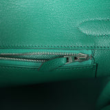 Hermes Birkin 30 Vert Vertigo Clemence Palladium Hardware