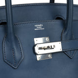 Hermes Birkin 30 Deep Bleu Swift Palladium Hardware