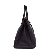 Hermes Birkin 35 Raisin Clemence Palladium Hardware