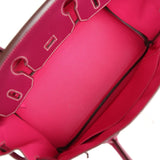 Hermes Birkin 30 Tosca Candy Epsom Palladium Hardware