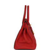 Hermes Birkin 30 Geranium Togo Gold Hardware