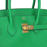 Hermes Birkin 35 Bambou Clemence Gold Hardware