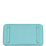 Hermes Birkin 35 Bleu Atoll Epsom Gold Hardware