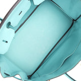 Hermes Birkin 35 Bleu Atoll Epsom Gold Hardware