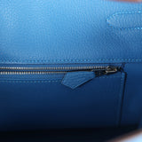 Hermes Birkin 35 Mykonos Clemence Palladium Hardware