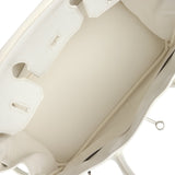 Hermes Birkin 30 White Clemence Palladium Hardware