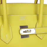 Hermes Birkin 35 Lime Candy Epsom Palladium Hardware