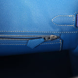 Hermes Birkin 30 Bleu Electric Candy Epsom Palladium Hardware