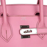 Hermes Birkin 30 Bubblegum Epsom Palladium Hardware