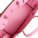 Hermes Birkin 30 Bubblegum Epsom Palladium Hardware