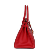 Hermes Birkin 30 Rouge Casaque Epsom Gold Hardware