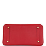 Hermes Birkin 30 Rouge Casaque Epsom Gold Hardware