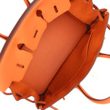 Hermes Birkin 25 Orange Togo Gold Hardware - Hermes Birkin 25 Orange